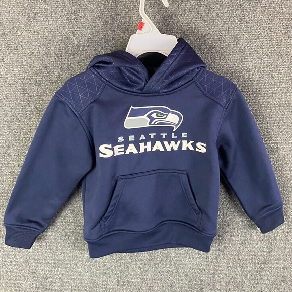 Seattle Seahawks Hoodie Boys Small‎ 4 Yrs Kids Pullover 100% Polyester S - Picture 1 of 6